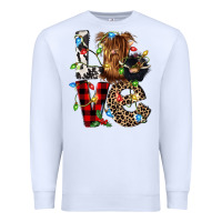 White love cow gnomies Premium Sweatshirt - CowGirlArtShop