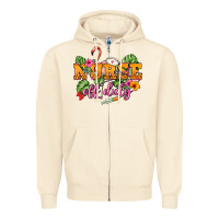 Sandshell Nurse off duty Zipper Hoodie - NancyCooperArtShop