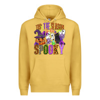 Antique Gold tis the season to be spooky Premium Hoodie - CowGirlArtShop