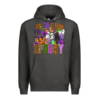 Charcoal Heather tis the season to be spooky Premium Hoodie - CowGirlArtShop