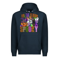 Navy tis the season to be spooky Premium Hoodie - CowGirlArtShop