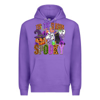 Purple tis the season to be spooky Premium Hoodie - CowGirlArtShop