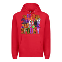 Red tis the season to be spooky Premium Hoodie - CowGirlArtShop