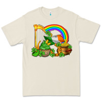 Bone st patricks day  rainbow shamrocks Premium Tee - AdoDesignShop