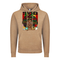 Vintage Coffee black woman teacher Vintage Hoodie - MaliasSmallBusiness