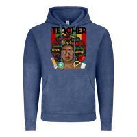 Vintage Denim black woman teacher Vintage Hoodie - MaliasSmallBusiness