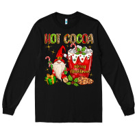 Black Christmas gnome hot cocoa Long Sleeve Tee - MaliasSmallBusiness