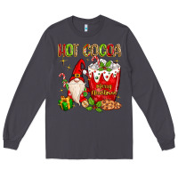 Smoke Christmas gnome hot cocoa Long Sleeve Tee - MaliasSmallBusiness
