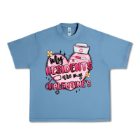 Pebble Blue my residents are my valentines Urban Heavy Tee - MaliasSmallBusiness