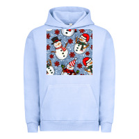 Pigment Grape Ice christmas snowman seamless pattern Urban Hoodie - BundleAndBundleShop