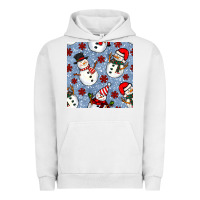 Pigment Lunar Rock christmas snowman seamless pattern Urban Hoodie - BundleAndBundleShop