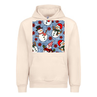Sandshell christmas snowman seamless pattern Urban Hoodie - BundleAndBundleShop