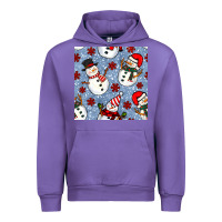 Tulip christmas snowman seamless pattern Urban Hoodie - BundleAndBundleShop