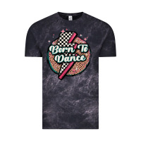Cloud Black born to dance Vintage Tee - MaliasSmallBusiness