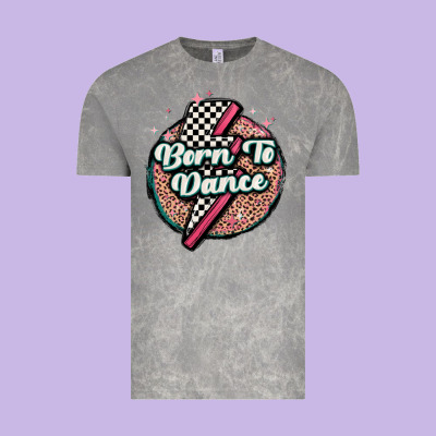 Born To Dance Vintage Tee Designed By Maliassmallbusiness