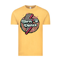 Vintage Mustard born to dance Vintage Tee - MaliasSmallBusiness
