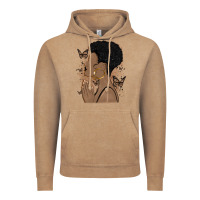 Vintage Coffee black woman praying Vintage Hoodie - MaliasSmallBusiness