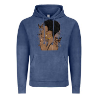 Vintage Denim black woman praying Vintage Hoodie - MaliasSmallBusiness