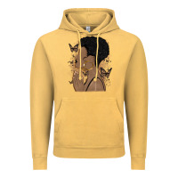 Vintage Mustard black woman praying Vintage Hoodie - MaliasSmallBusiness