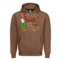 Chestnut Santa's Favorite Phlebotomist Zipper Hoodie - texasbilliewilder