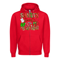 Red Santa's Favorite Phlebotomist Zipper Hoodie - texasbilliewilder