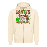 Sandshell Santa's Favorite Phlebotomist Zipper Hoodie - texasbilliewilder