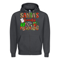Smoke Santa's Favorite Phlebotomist Zipper Hoodie - texasbilliewilder