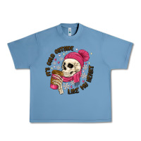 Pebble Blue its cold outside like my heart Urban Heavy Tee - MaliasSmallBusiness