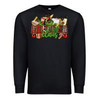 Black teacher claus christmas Premium Sweatshirt - CowGirlArtShop
