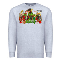Heather Grey teacher claus christmas Premium Sweatshirt - CowGirlArtShop