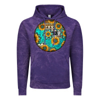 Cloud Purple Round western pattern Vintage Hoodie - Jasminsmagicworld