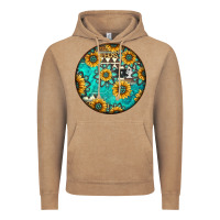 Vintage Coffee Round western pattern Vintage Hoodie - Jasminsmagicworld