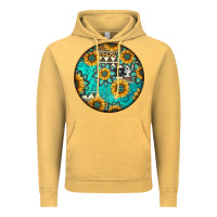 Vintage Mustard Round western pattern Vintage Hoodie - Jasminsmagicworld