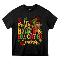Black pretty black and educated teacher Heavy Core Tee - Artiststas