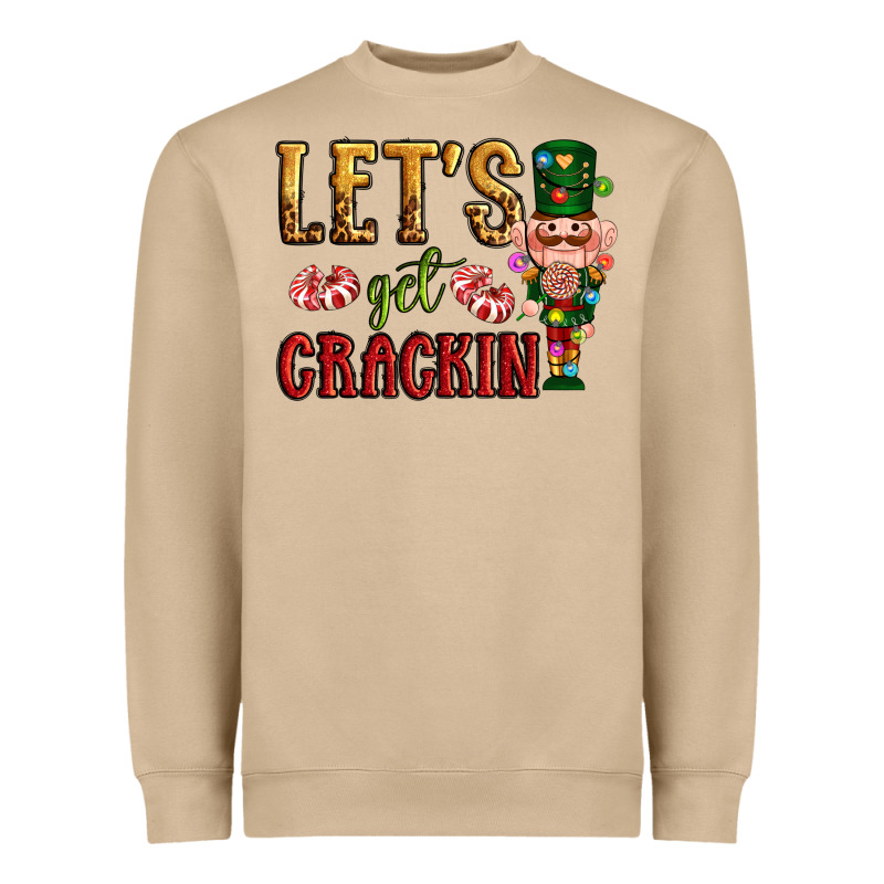Let's Get Crackin Christmas Heavyweight Sweatshirt by NancyCooperArtShop | Teevron