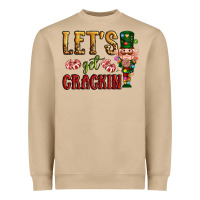 Mushroom Let's get crackin Christmas Heavyweight Sweatshirt - NancyCooperArtShop