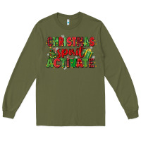 Army Green christmas spirit activate Long Sleeve Tee - MaliasSmallBusiness