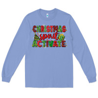 Colony Blue christmas spirit activate Long Sleeve Tee - MaliasSmallBusiness