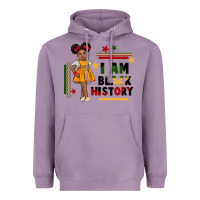 Lavender i am black history black girl peekaboo juneteenth Heavyweight Hoodie - CowGirlArtShop