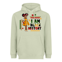 Matcha i am black history black girl peekaboo juneteenth Heavyweight Hoodie - CowGirlArtShop