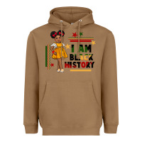 Toasted Coconut i am black history black girl peekaboo juneteenth Heavyweight Hoodie - CowGirlArtShop
