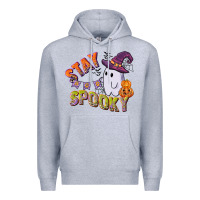 Heather Grey stay spooky Premium Hoodie - CowGirlArtShop