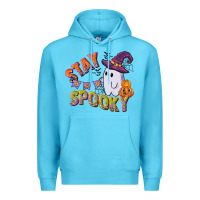Ocean Blue stay spooky Premium Hoodie - CowGirlArtShop