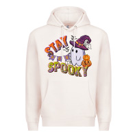 Pale Pink stay spooky Premium Hoodie - CowGirlArtShop