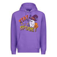 Purple stay spooky Premium Hoodie - CowGirlArtShop