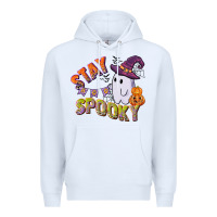 White stay spooky Premium Hoodie - CowGirlArtShop
