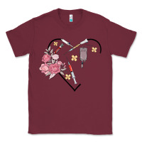 Burgundy phlebotomy add your name Classic Tee - MaliasSmallBusiness