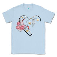 Dusty Blue phlebotomy add your name Classic Tee - MaliasSmallBusiness