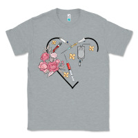 Heather Grey phlebotomy add your name Classic Tee - MaliasSmallBusiness