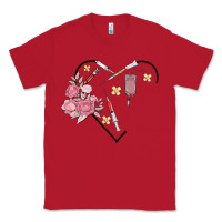Red phlebotomy add your name Classic Tee - MaliasSmallBusiness
